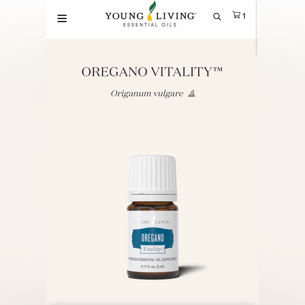 Young Living Oregano Vitality Essential Oil, 5ml New